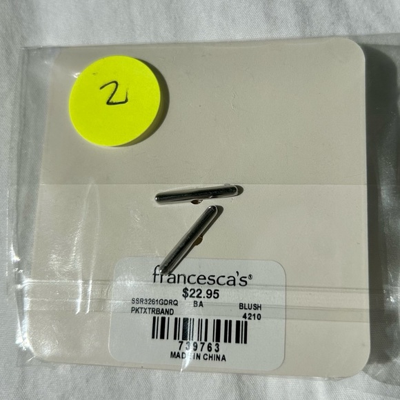 NWT Francesca’s Collection Britney Semi-Precious Ring Set Size 8 NWT - Picture 5 of 5